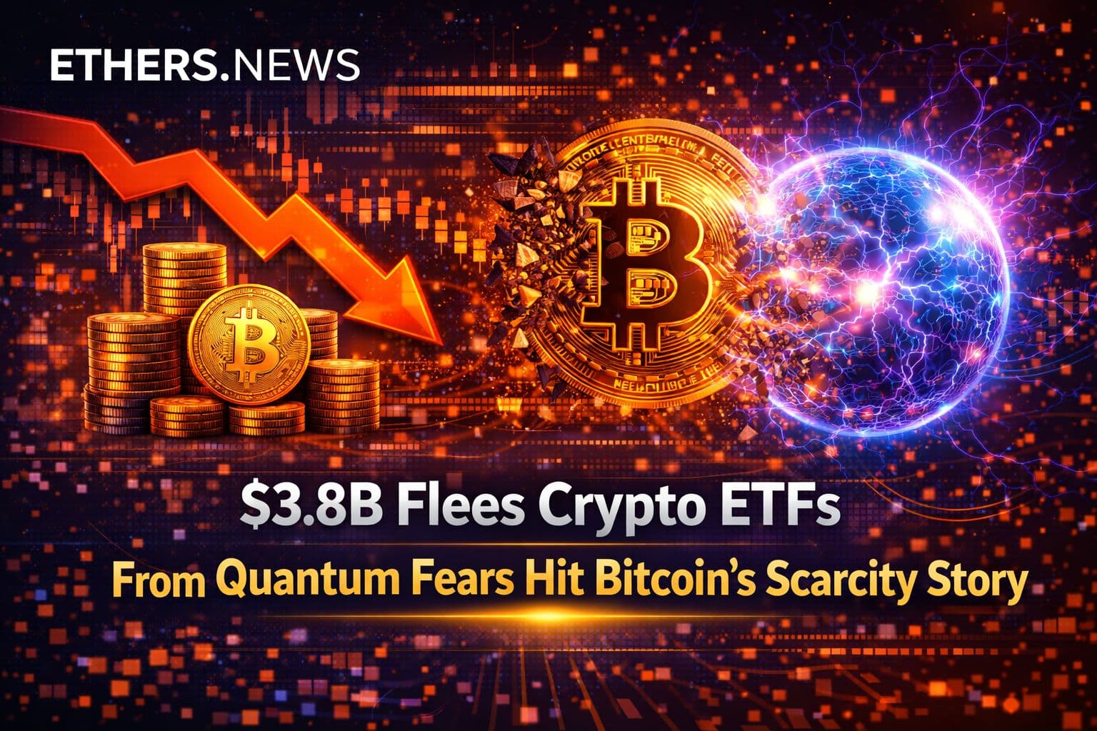 $3.8B ETF Exodus: Quantum Fears Test Bitcoin’s Scarcity Story