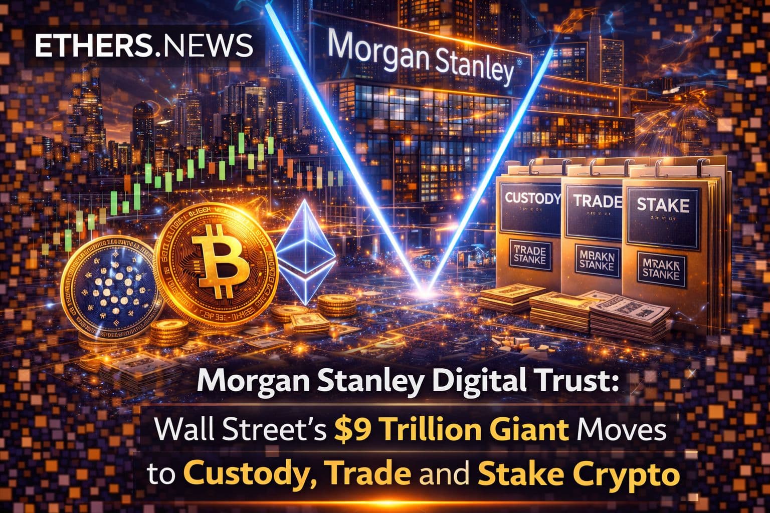 Morgan Stanley Digital Trust: Wall Street’s $9 Trillion Giant Moves to Custody, Trade and Stake Crypto