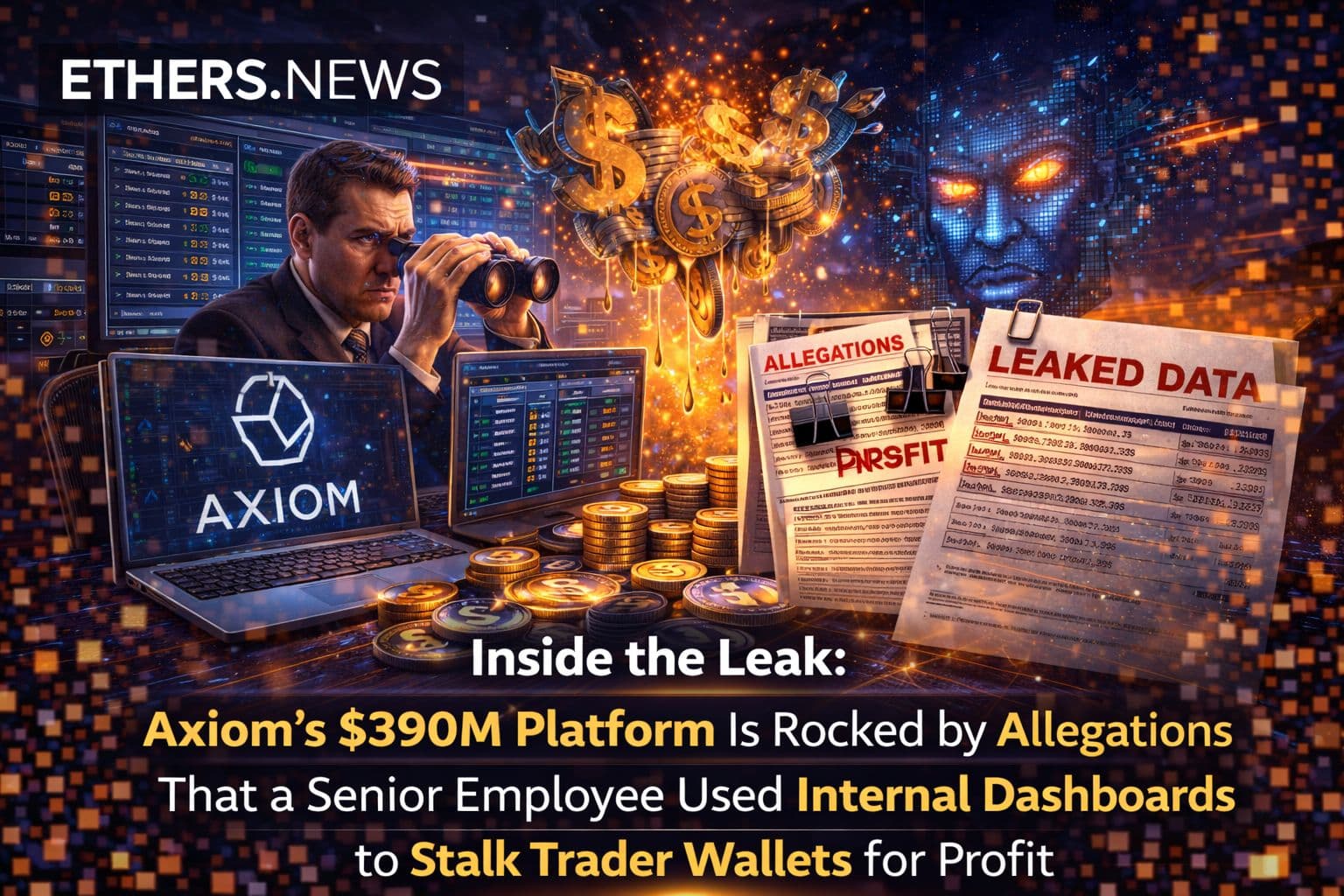 Inside the Leak: Axiom's $390M Platform Is Rocked by Allegations That a Senior Employee Used Internal Dashboards to Stalk Trader Wallets for Profit